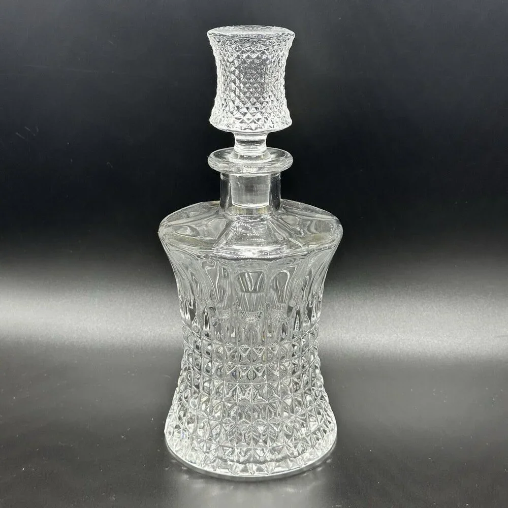 Vtg Gorham Bavaria Germany Nachtmann Clear Crystal Decanter Stopper Whiskey 24%‎